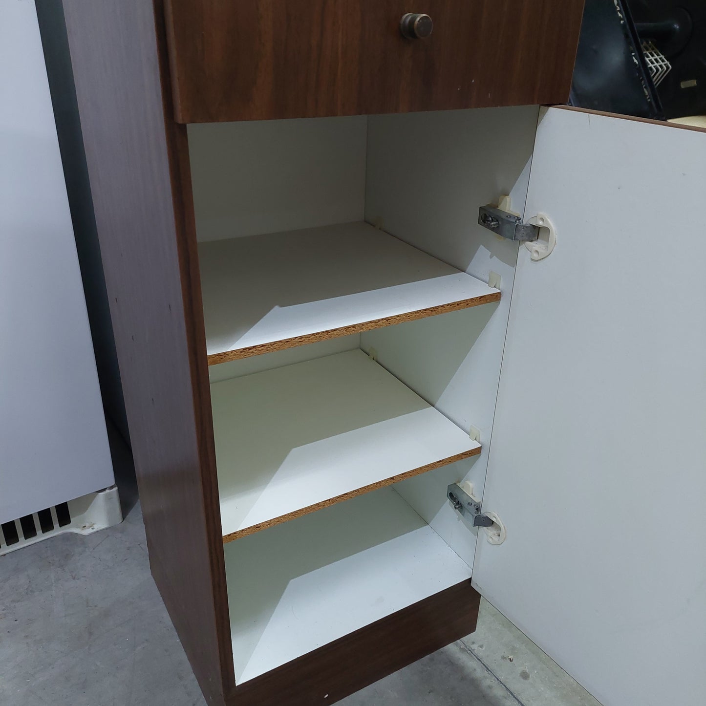 Mobiletto Noce 1/c 1/s Cm35x33x80h