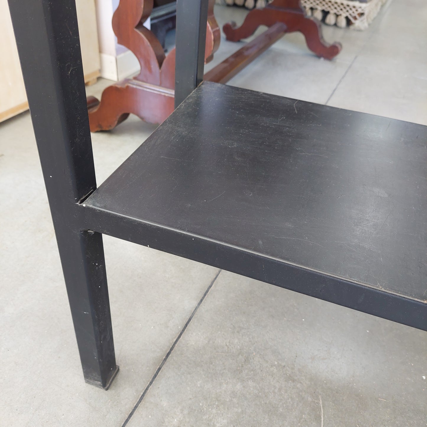 Consolle Ferro/vetro Cm91,5x33x73h
