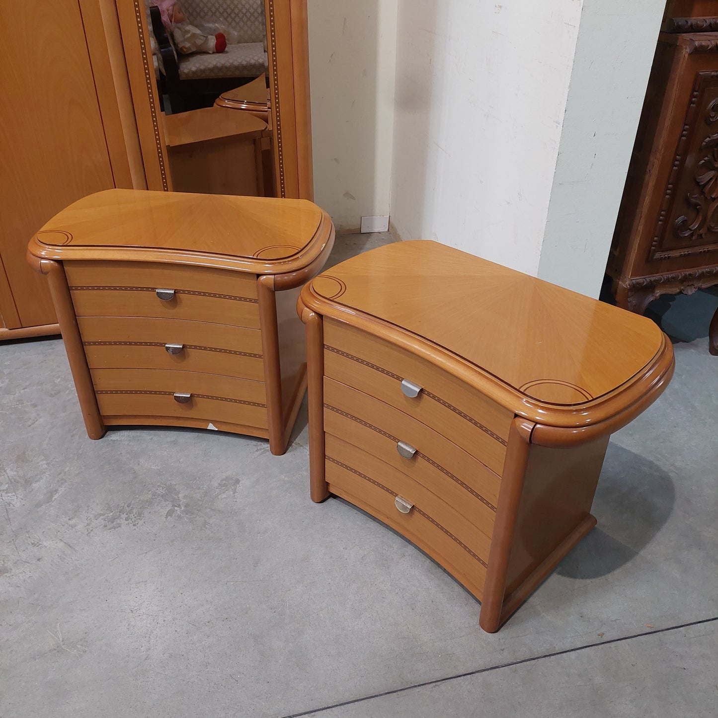 Camera Da Letto Completa Legno Intarsiato