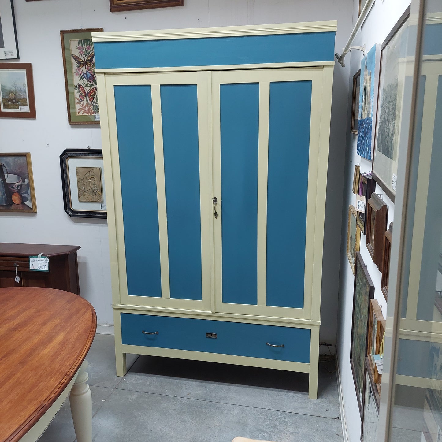 Armadio Legno Stile Liberty Primi 900 Restyling Bicolore
