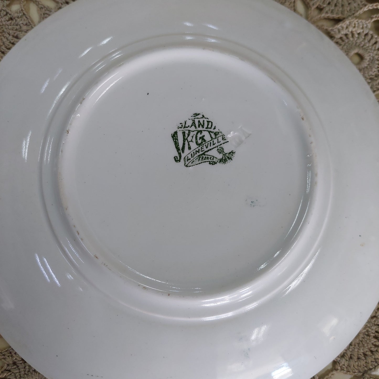 Piattino Porcellana Kg Luneville France