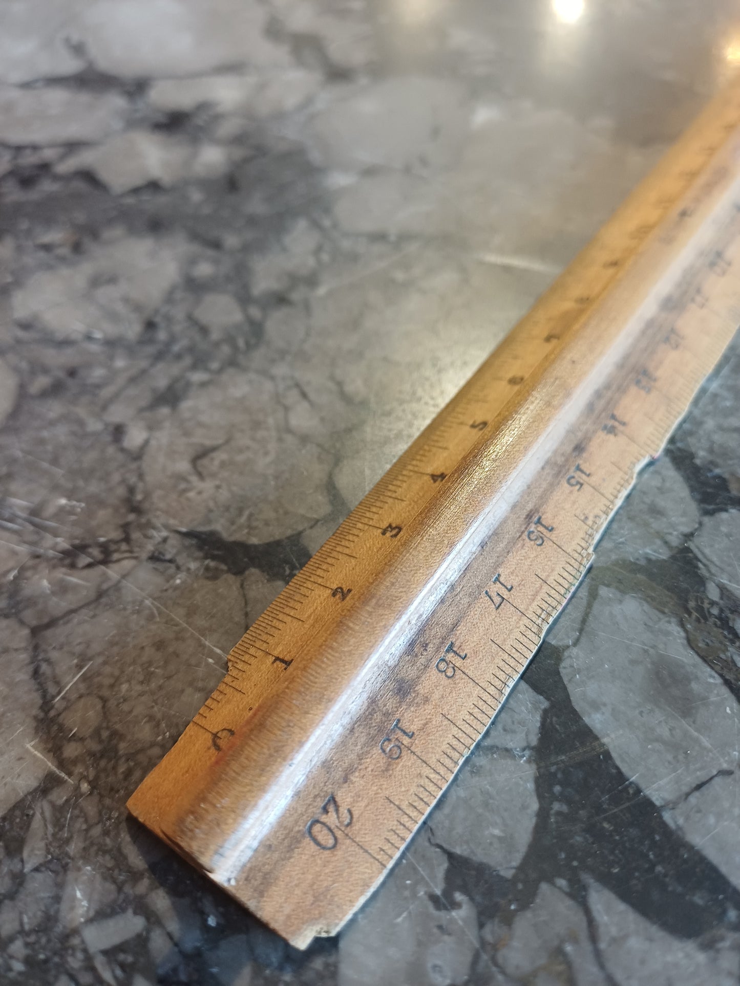Righello Legno Vintage Albert Nestler Ag Lahr Ib