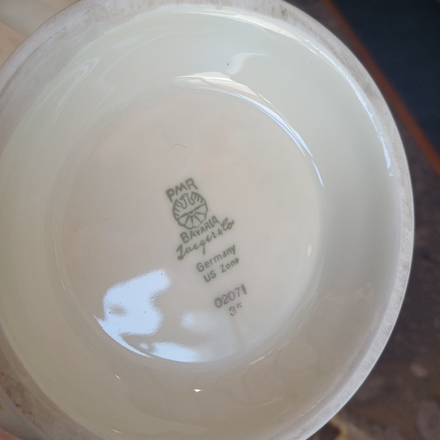 Vaso Porcellana Pmr Bavaria Jaeger & Co Germany Us Zone