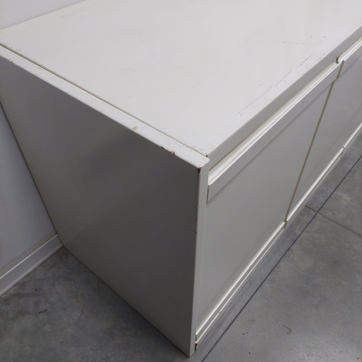 Sparecchiatavolo Bianco 4/ante Cm207x60x76h