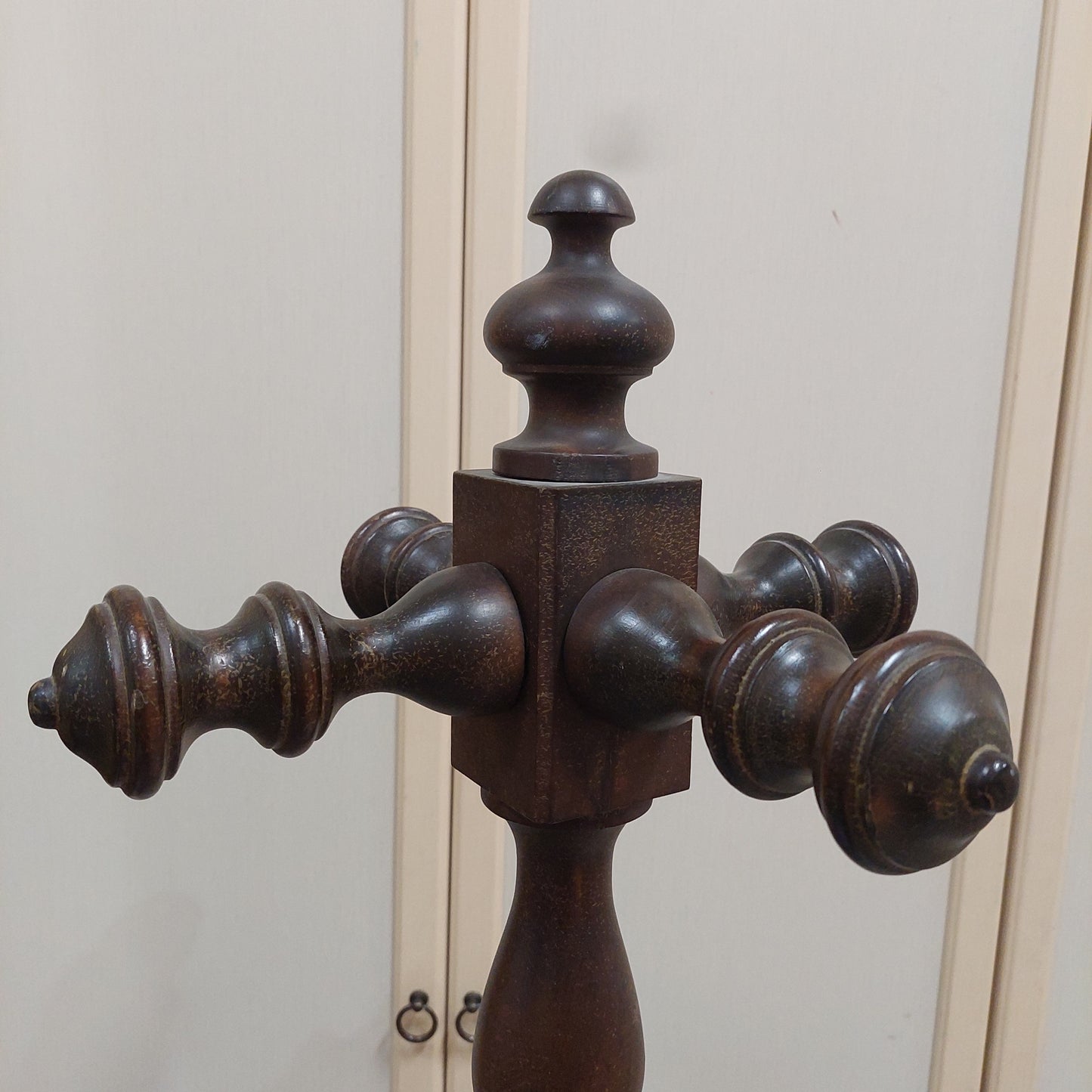 Piantana Legno Scuro Torchon