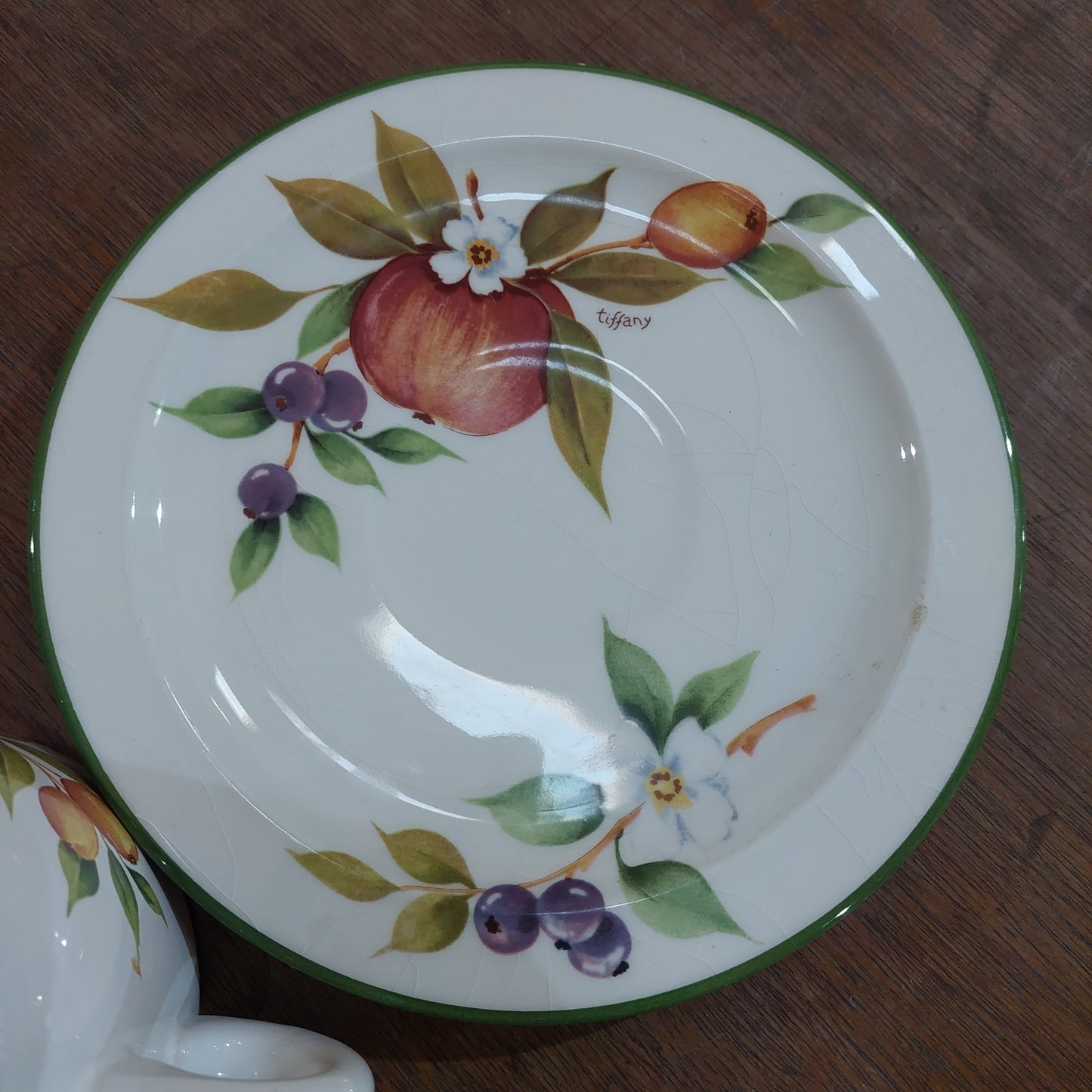 Tazza Latte Con Piattino Ceramica Tiffany Boutique