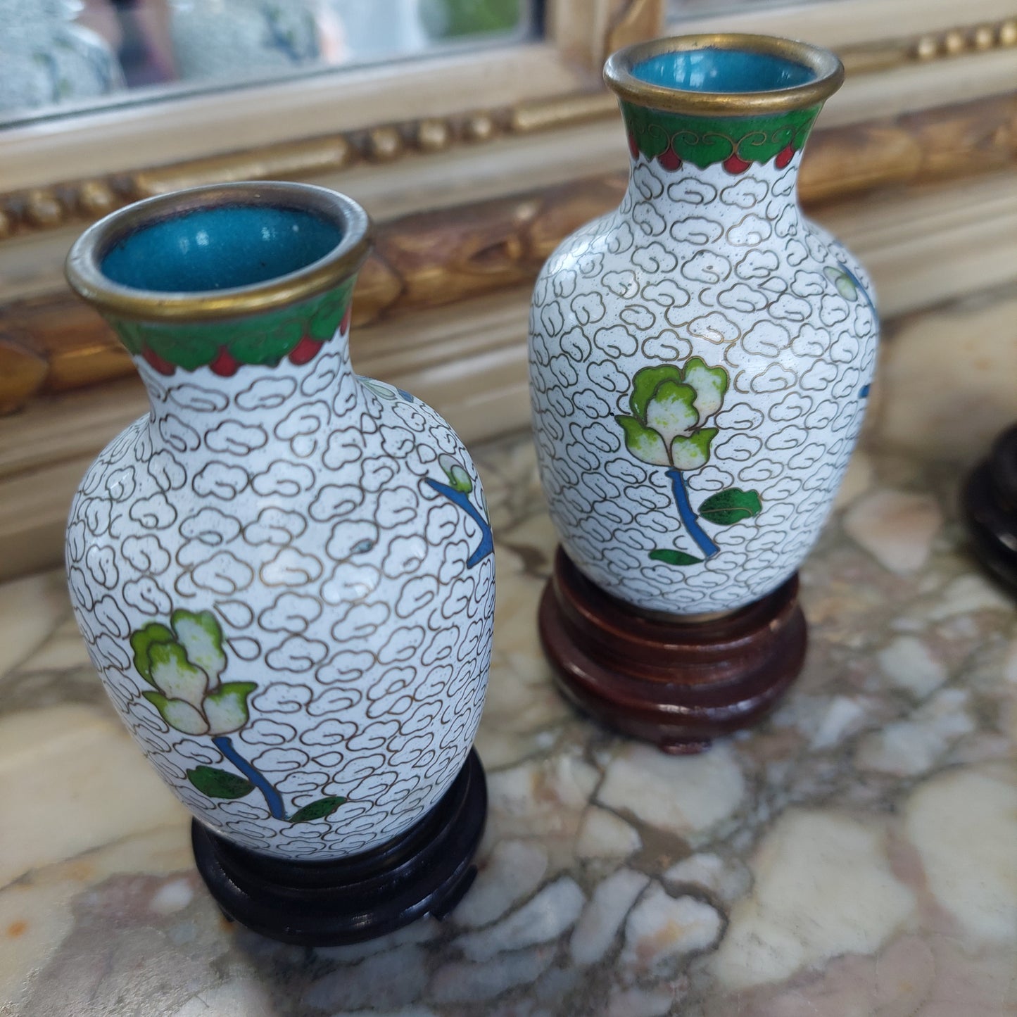Coppia Vasetti Cloisonne