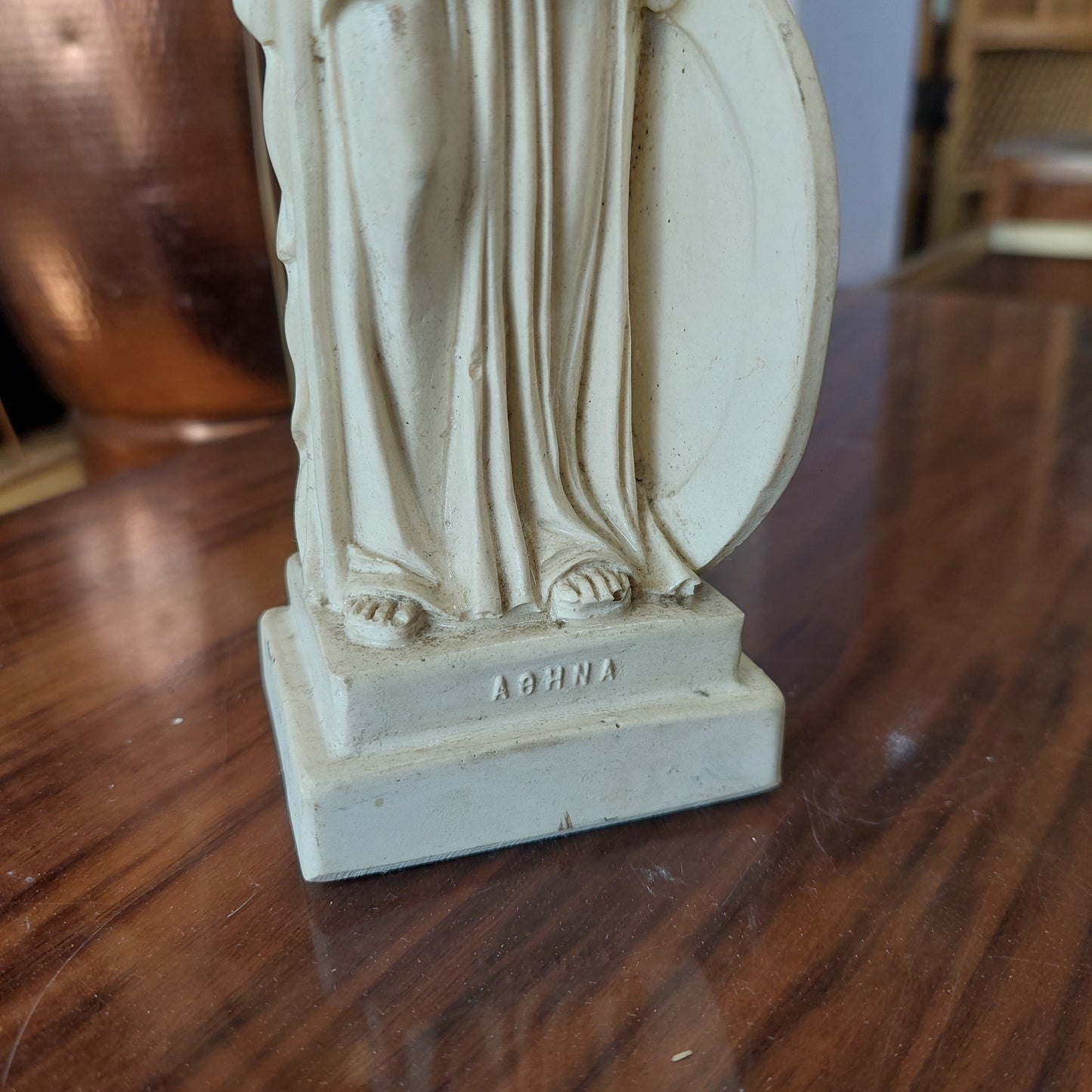 Statua Atena Dea Greca Resina Cm6,5x5,5x26h