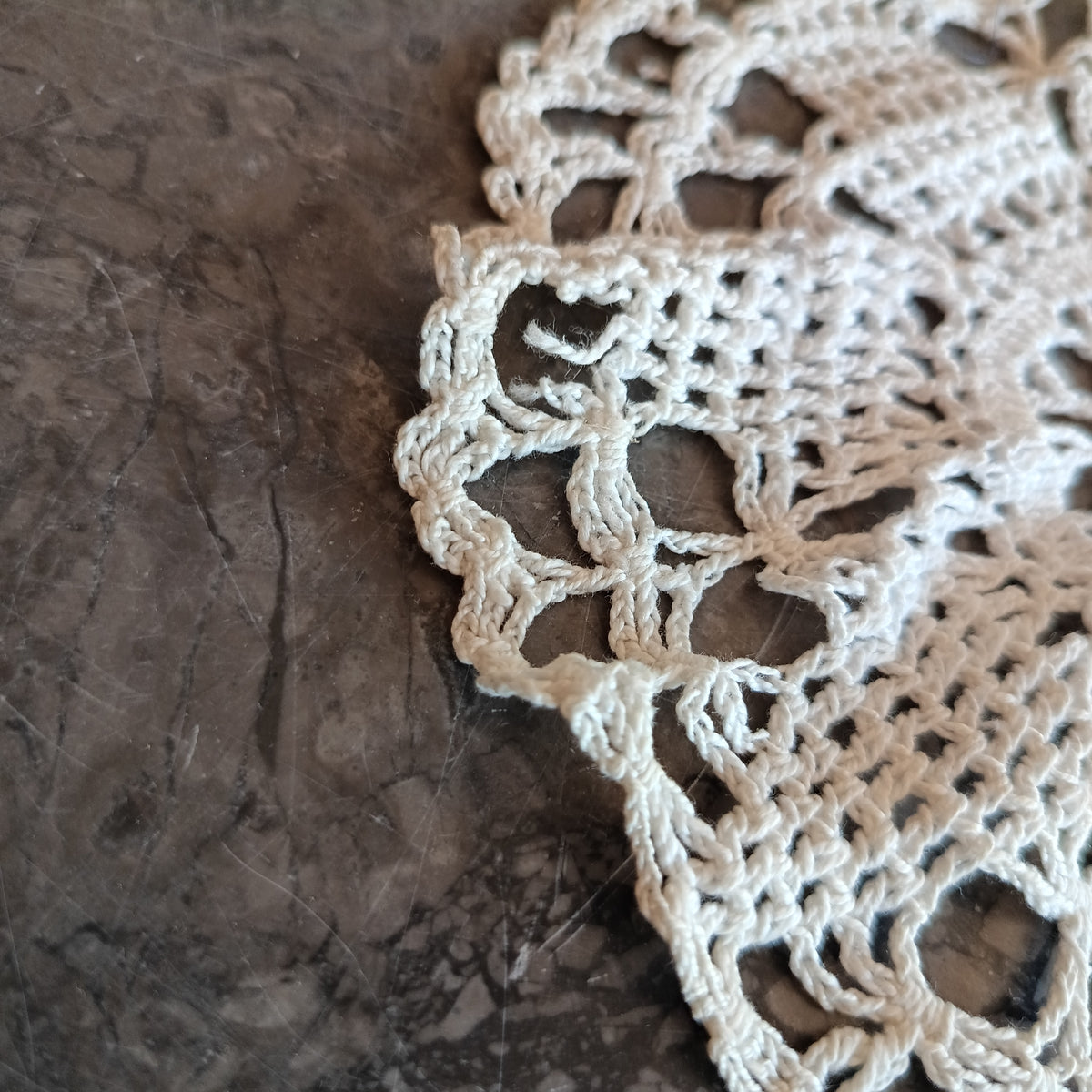 Centrino Cotone Bianco D. 17,5 Cm