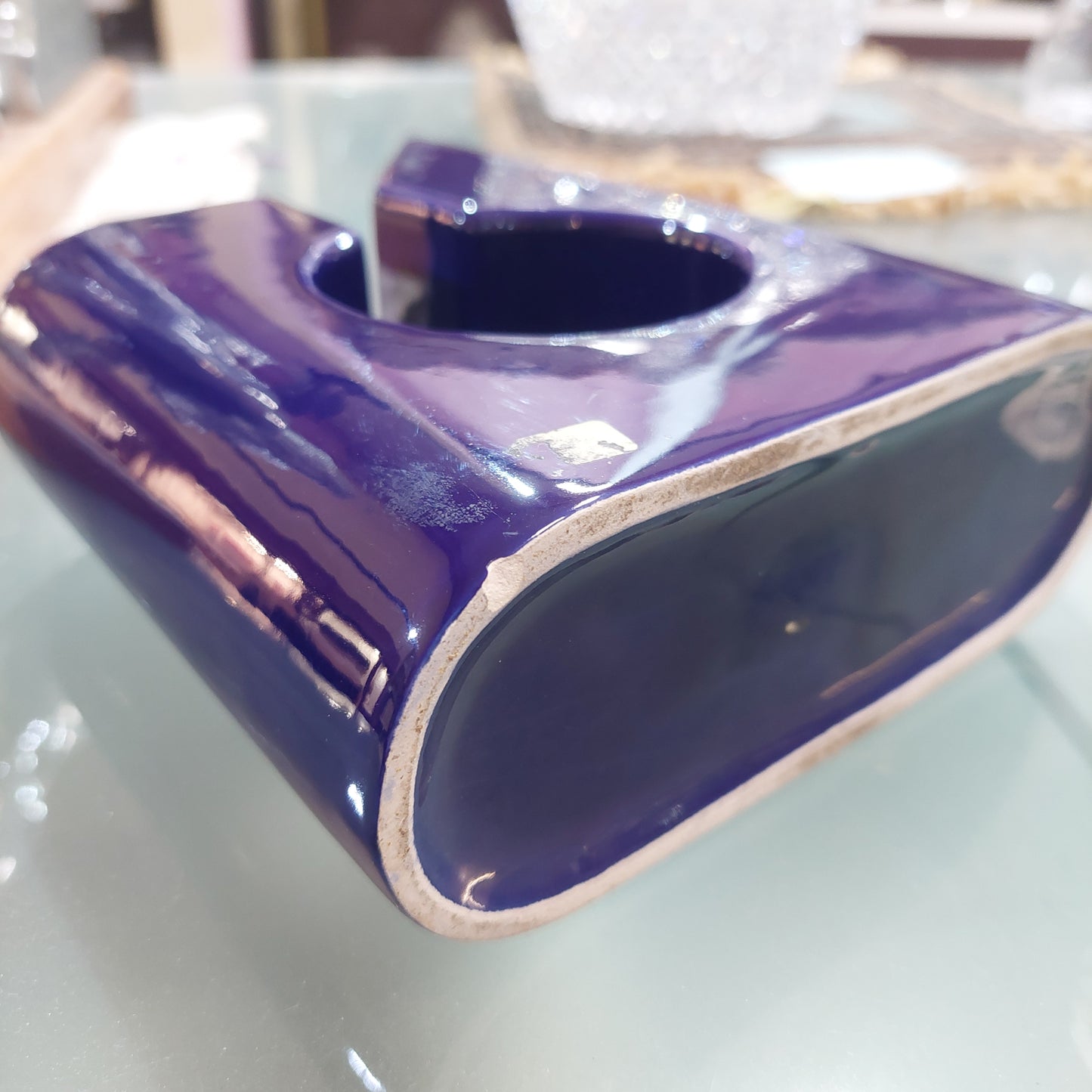 Vaso Porcellana* Blu Colbalto Vintage Anni 60