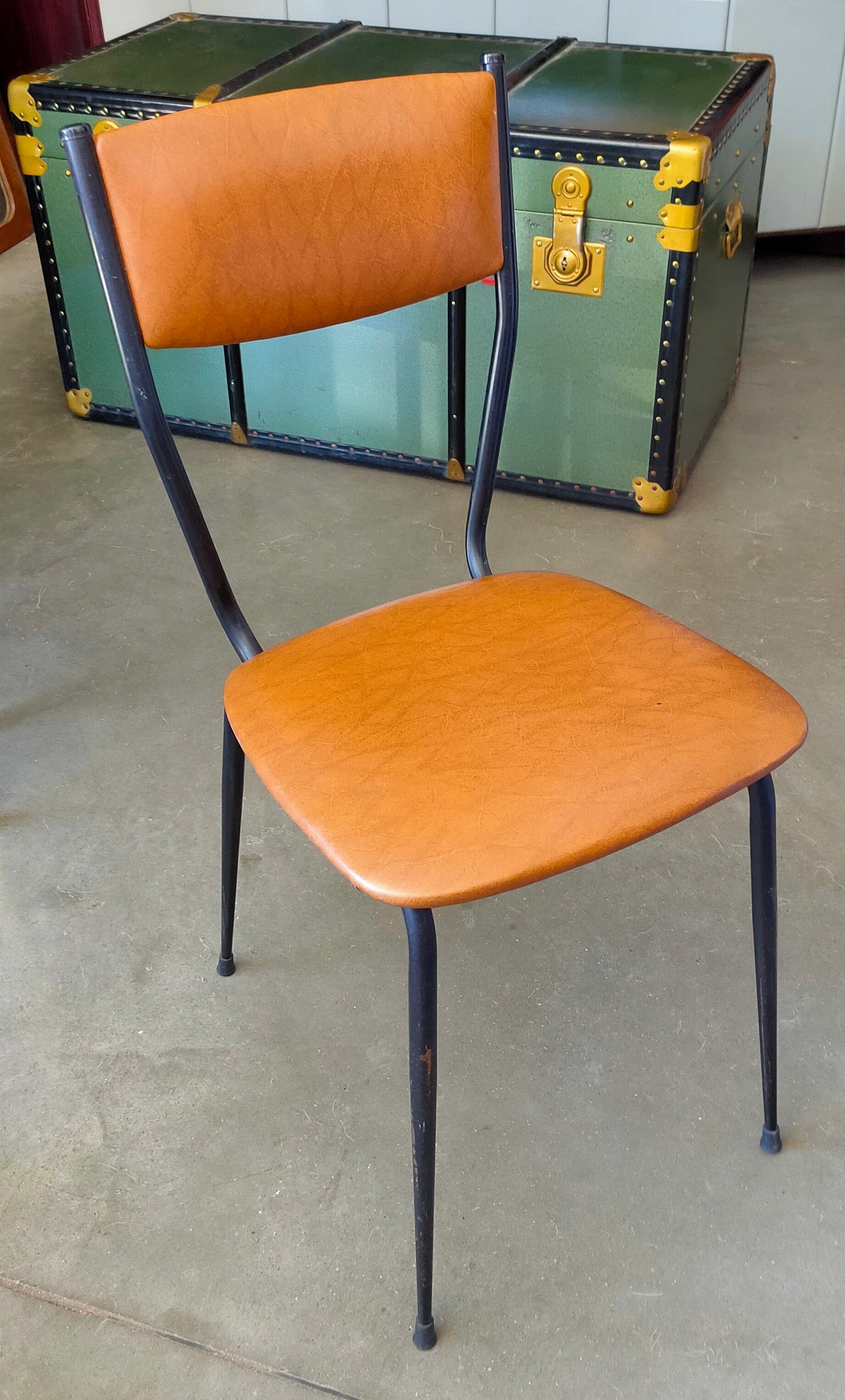 Set/5 Sedie Ferro/sky Anni 60