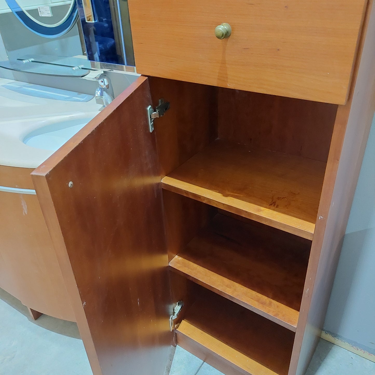 Colonna Legno/vetro 2/s1/c Cm51x38x210