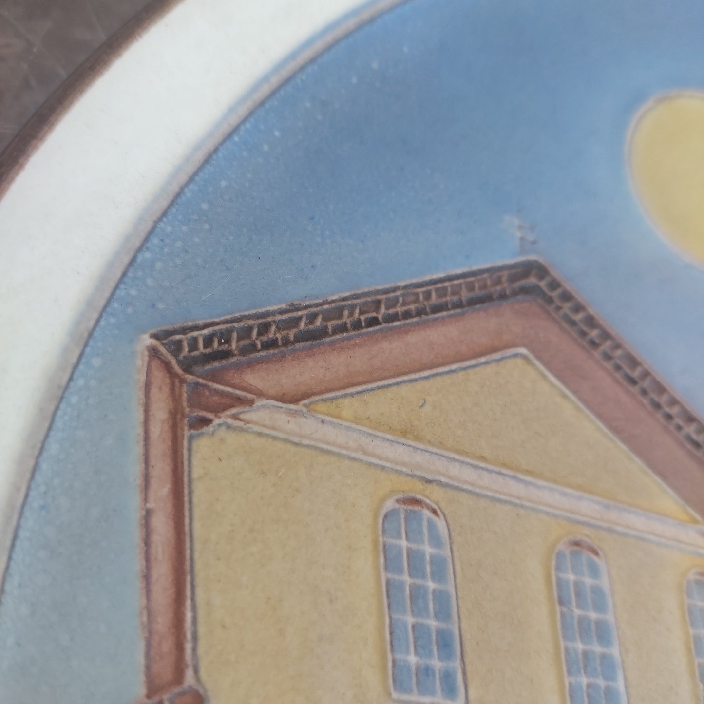 Piatto Decorato "duomo Di Salerno" Creazioni Luciano Cm25