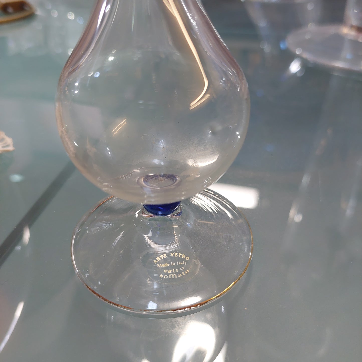 Vasetto Monofiore Vetro Soffiato Di Murano