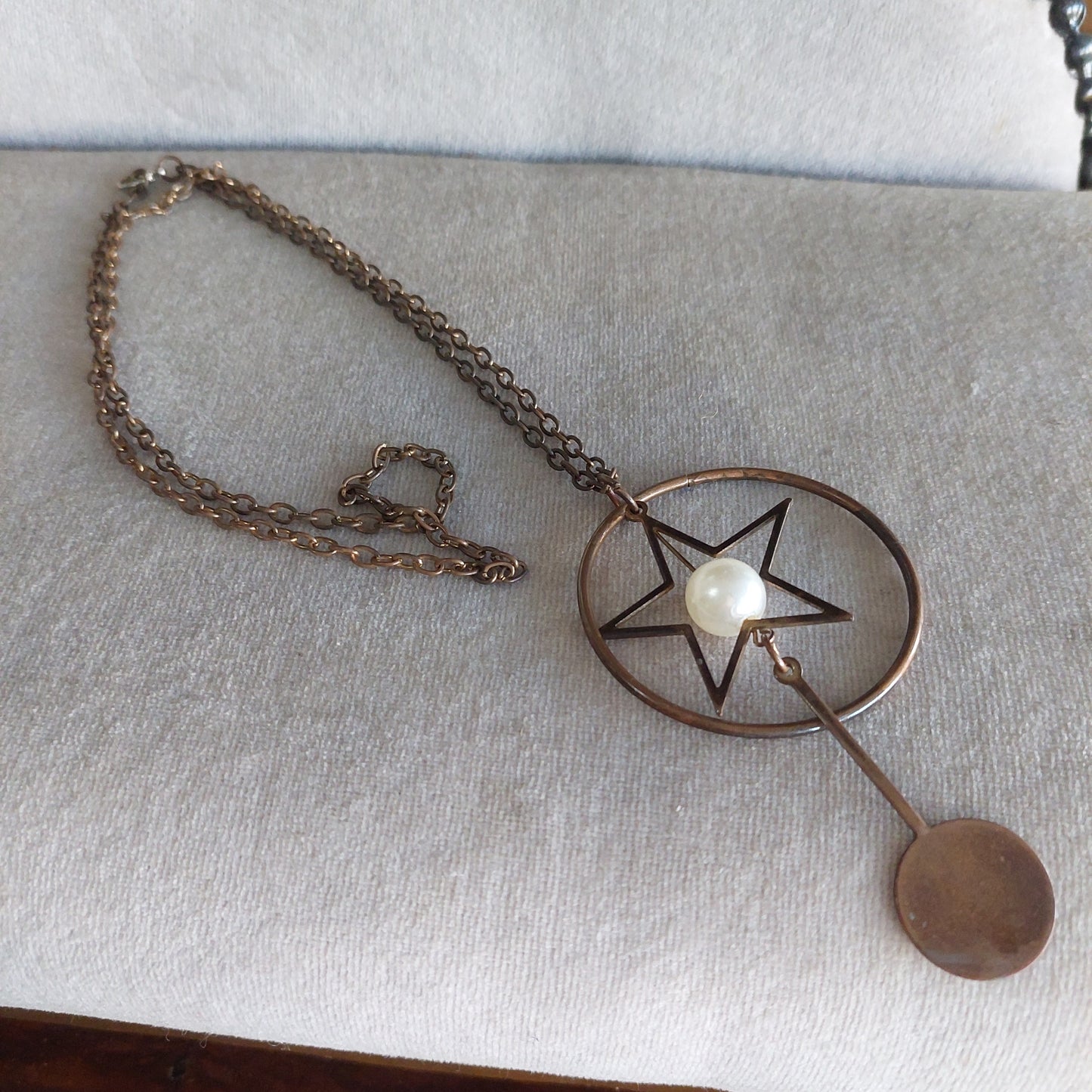 Collana Rame Cerchio E Stella