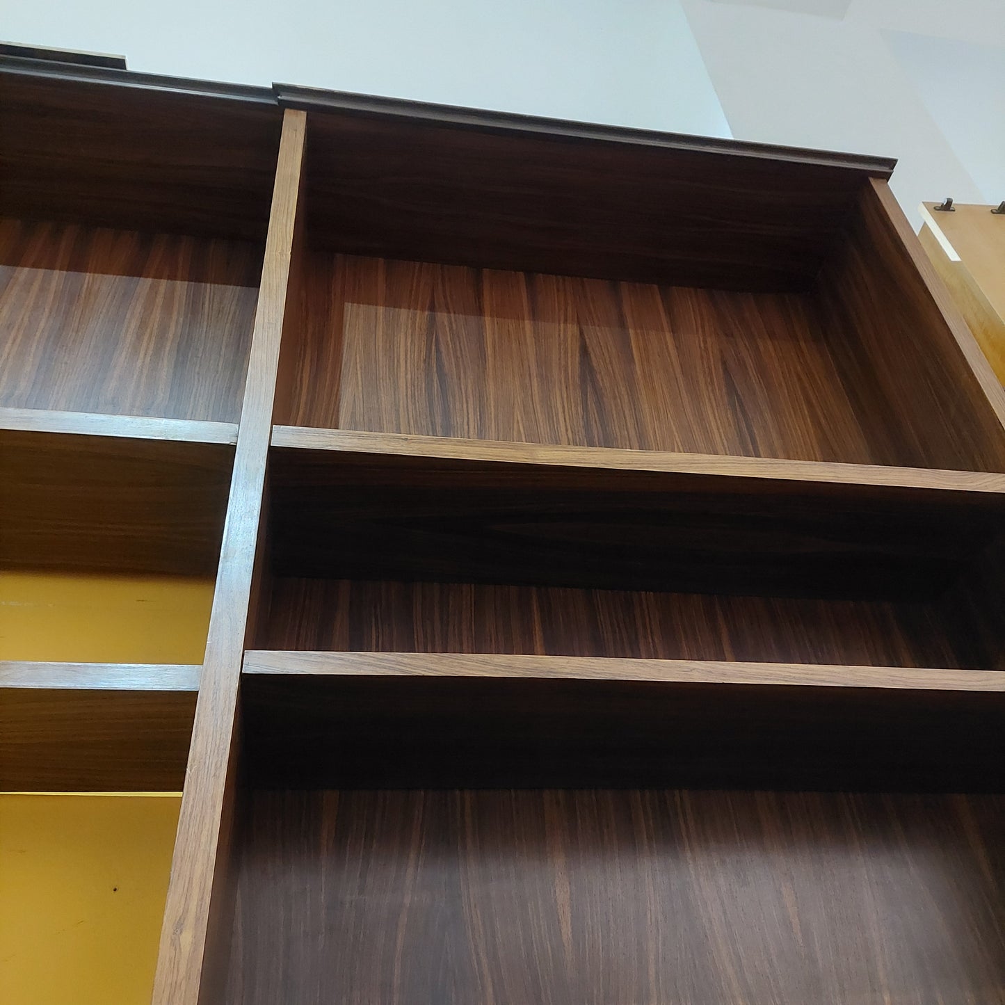 Parete Attrezzata Legno Anni '70 Cm404x49x286h
