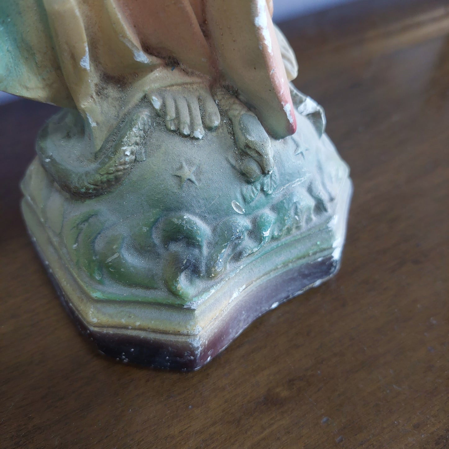 Statua Madonna Miracolosa In Gesso* 900 H37
