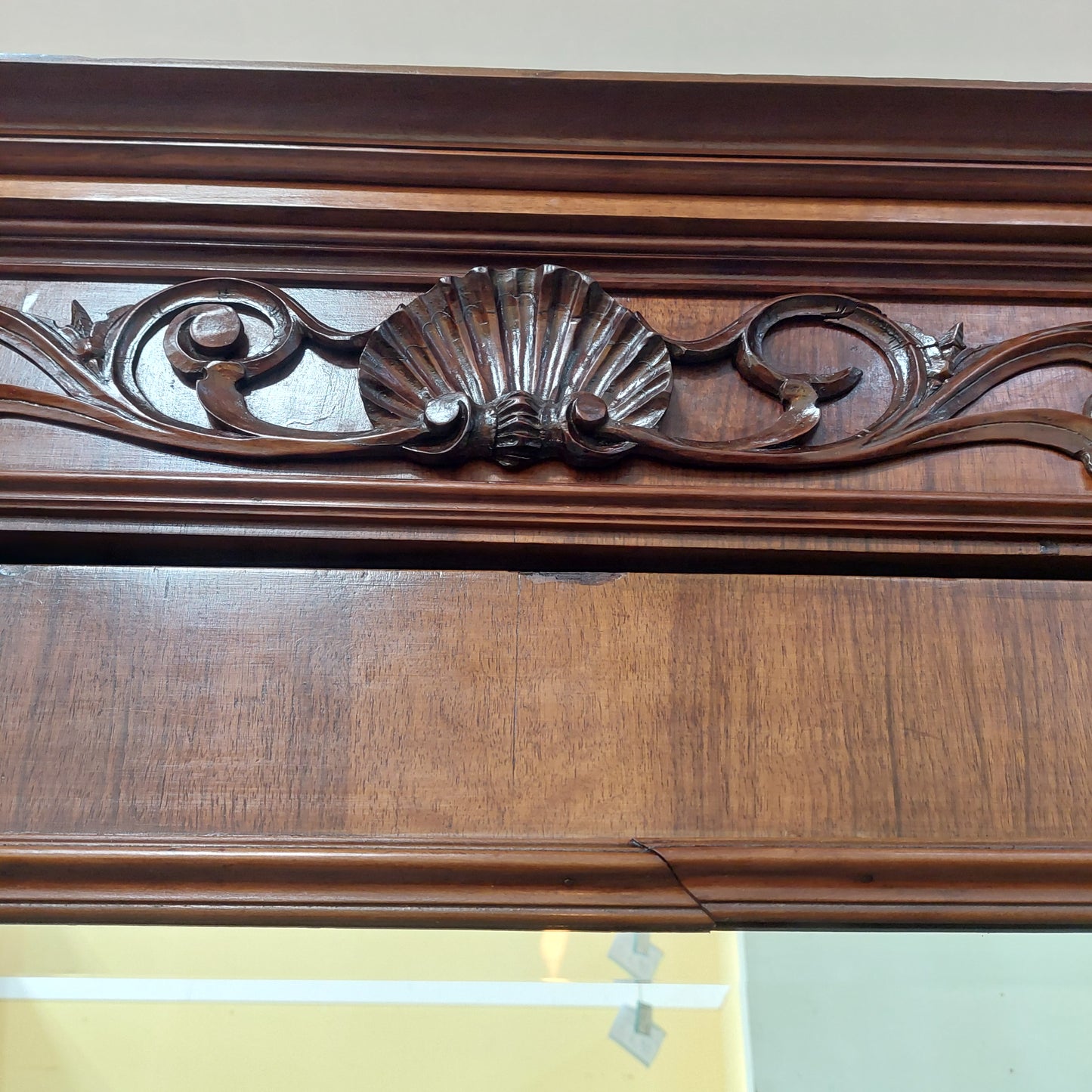Armadio Legno Con Specchio '800