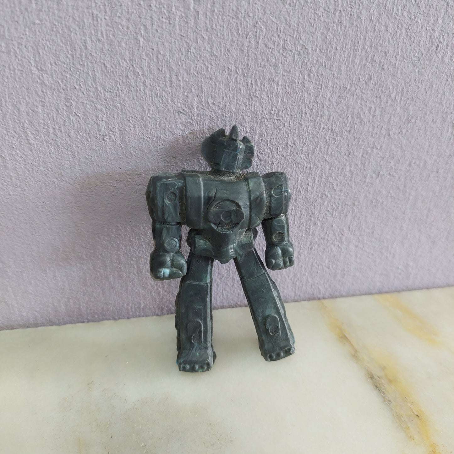 Robot In Gomma Nero "danguard" Anni 70