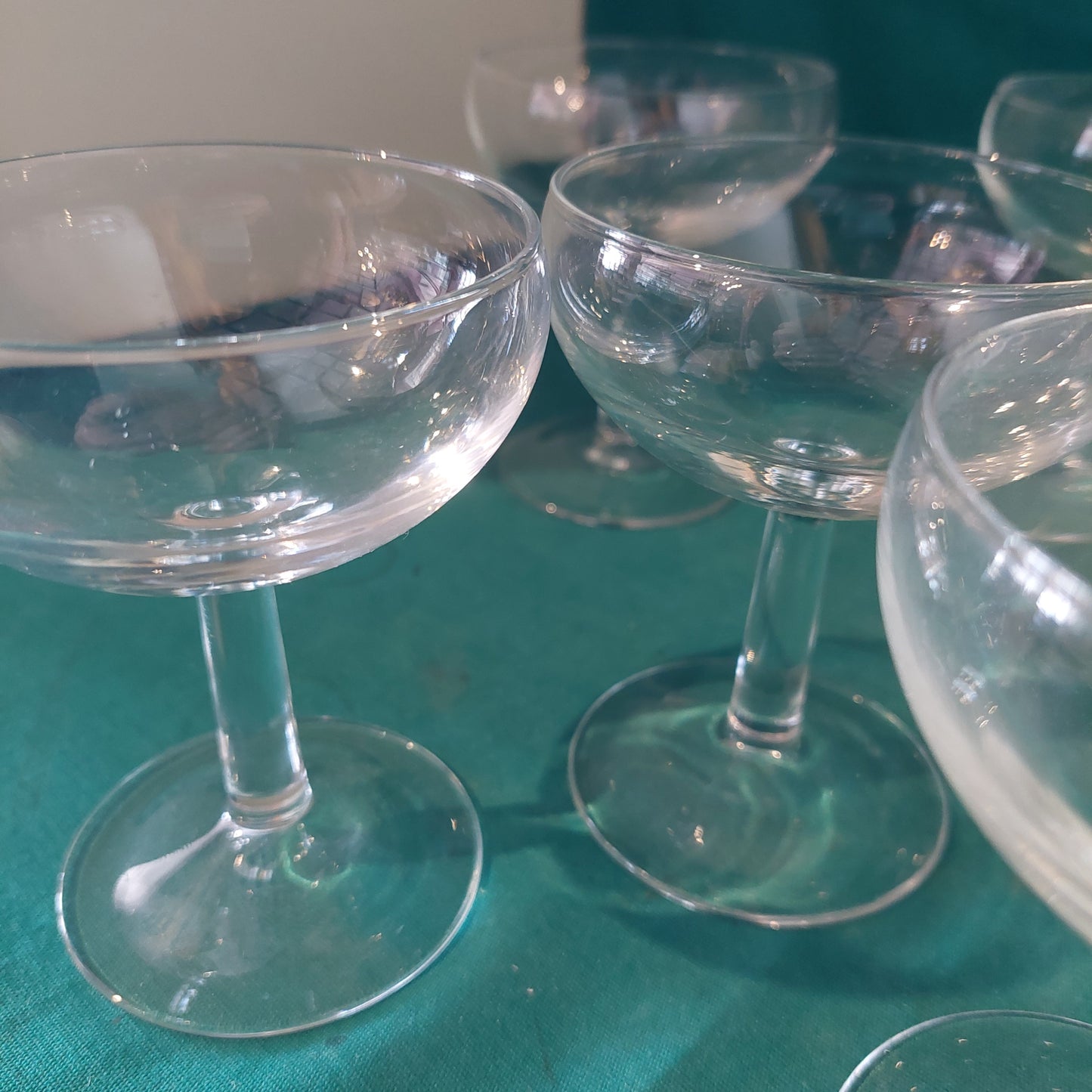 Set/6 Calici Coppe Cristallo Liscio