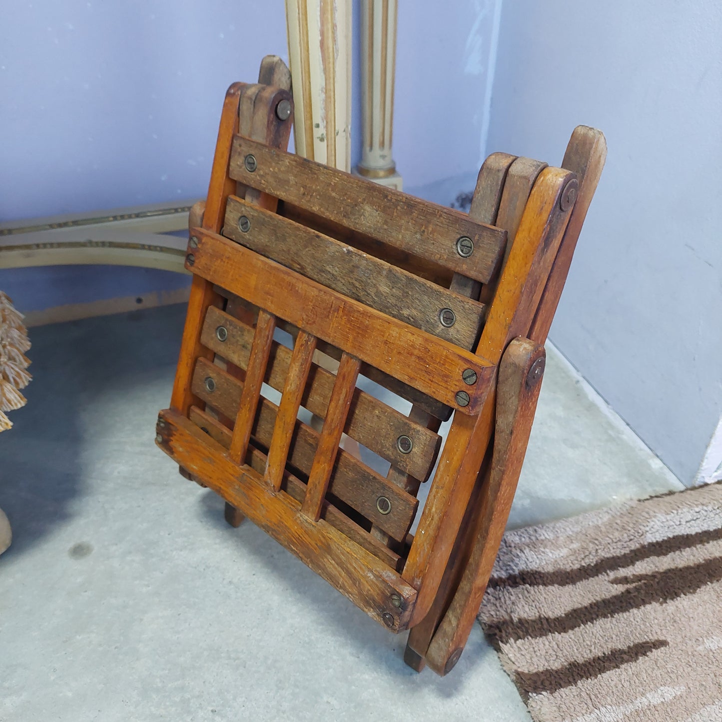Sediolina Bimbi Legno* Pieghevole Vintage