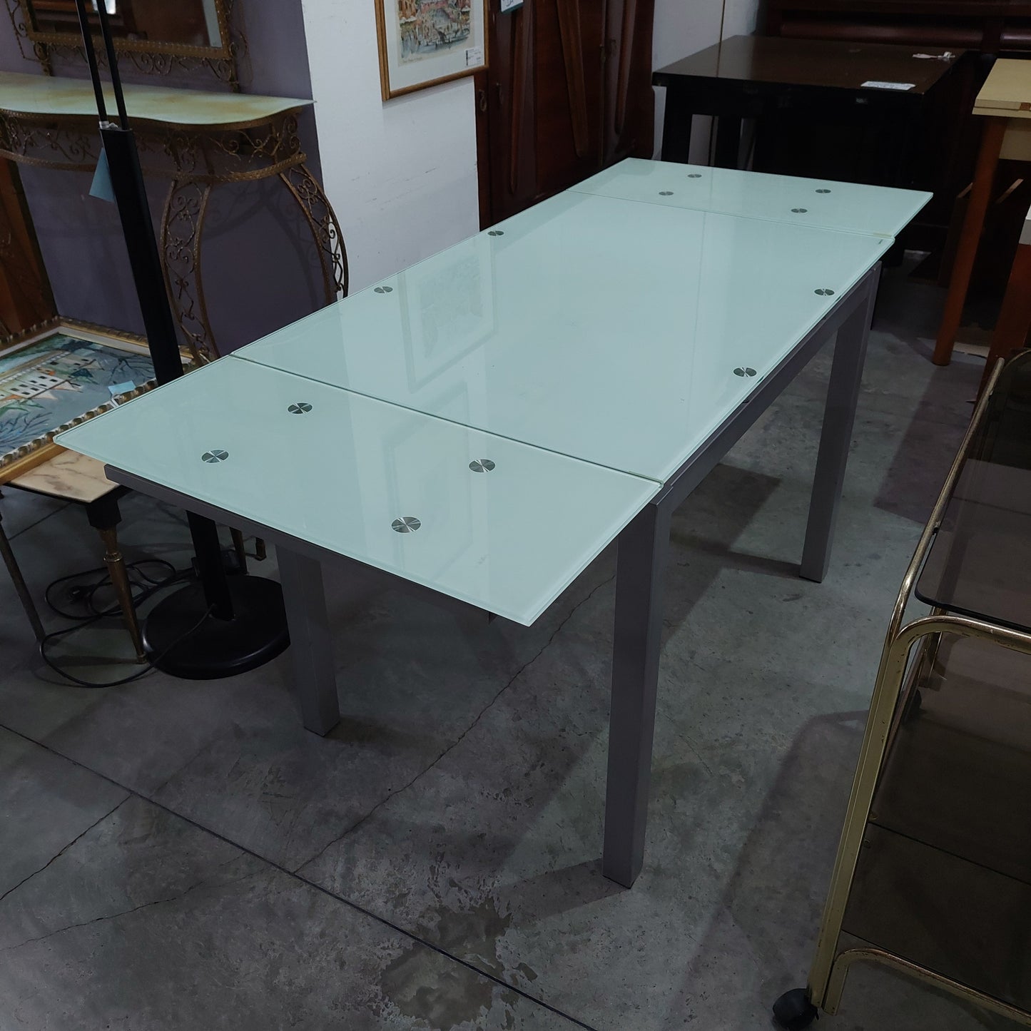 Tavolo Metallo/vetro Temperato