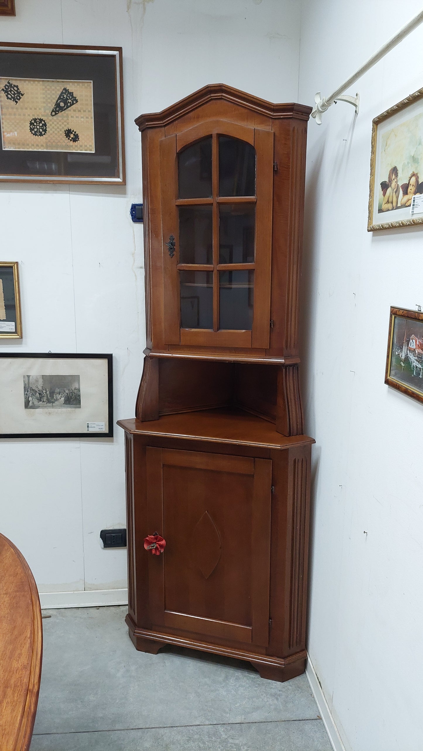 Angoliera Legno Noce 2 Ante Cm52x52x200h