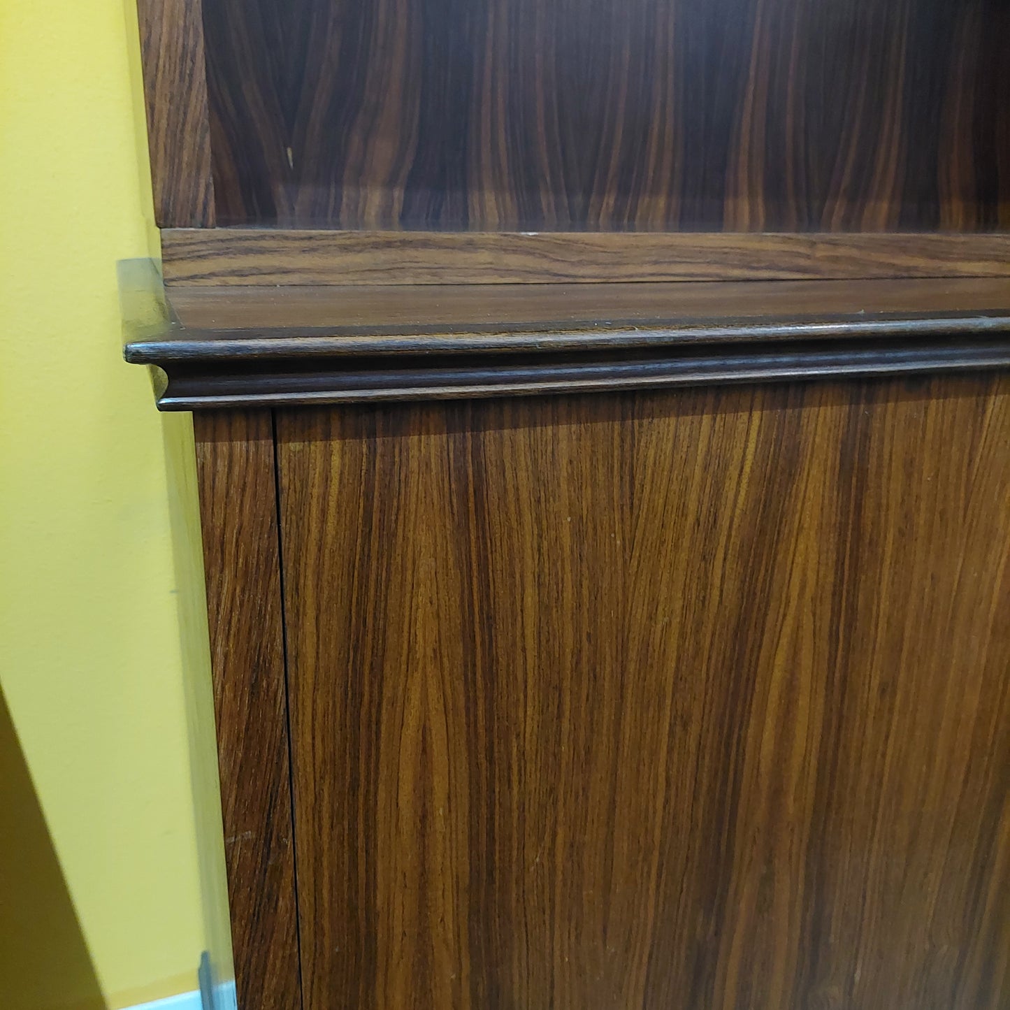 Parete Attrezzata Legno Anni '70 Cm404x49x286h