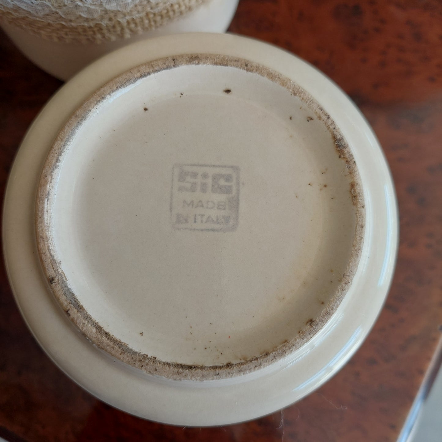Set/2 Barattoli Ceramica Sic Vintage