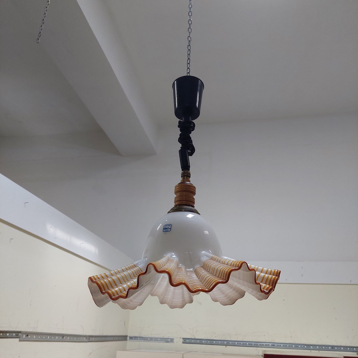 Lampadario Fazzoletto Vetro Di Murano De Maio D42 1/l