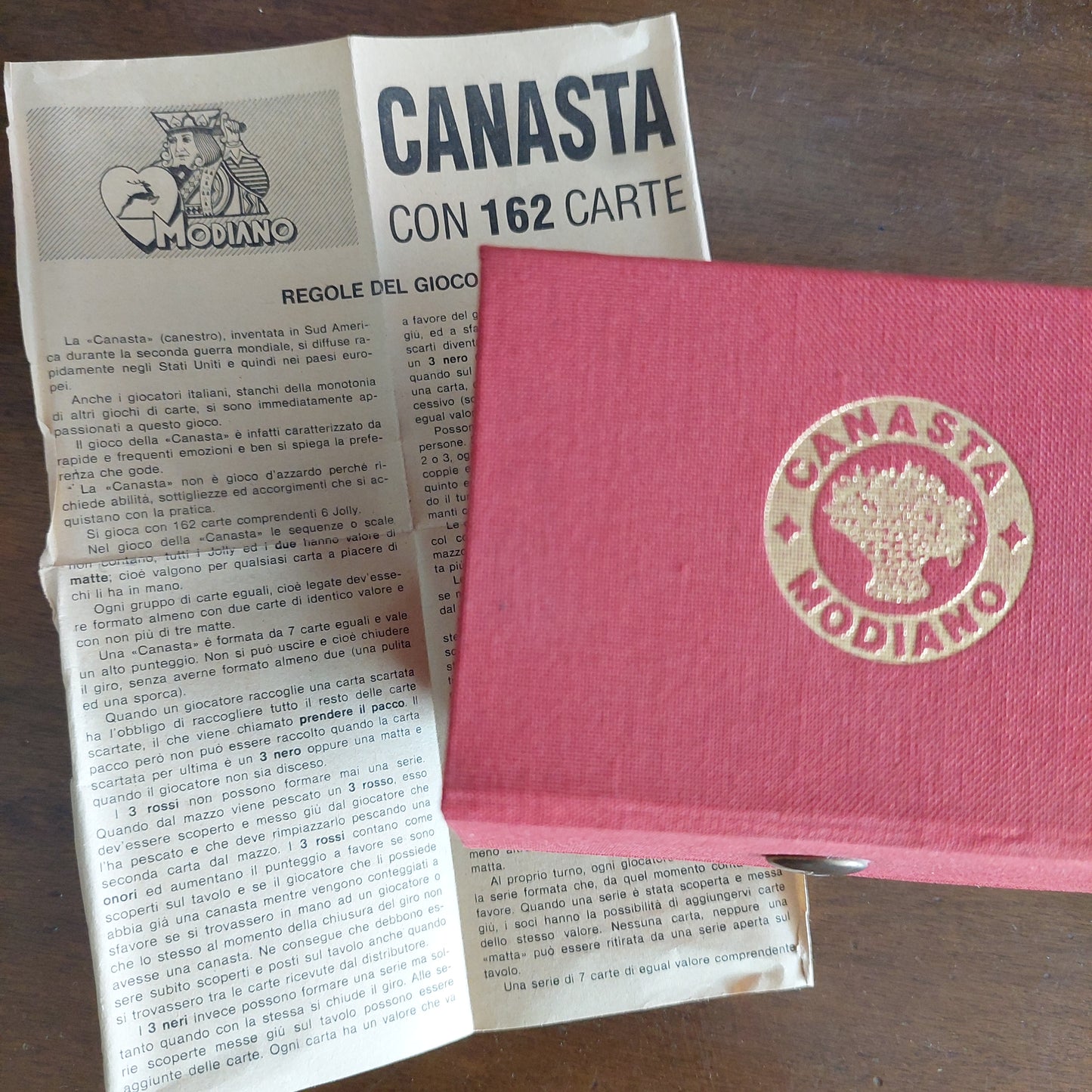Cofanetto Vintage Canasta Modiano