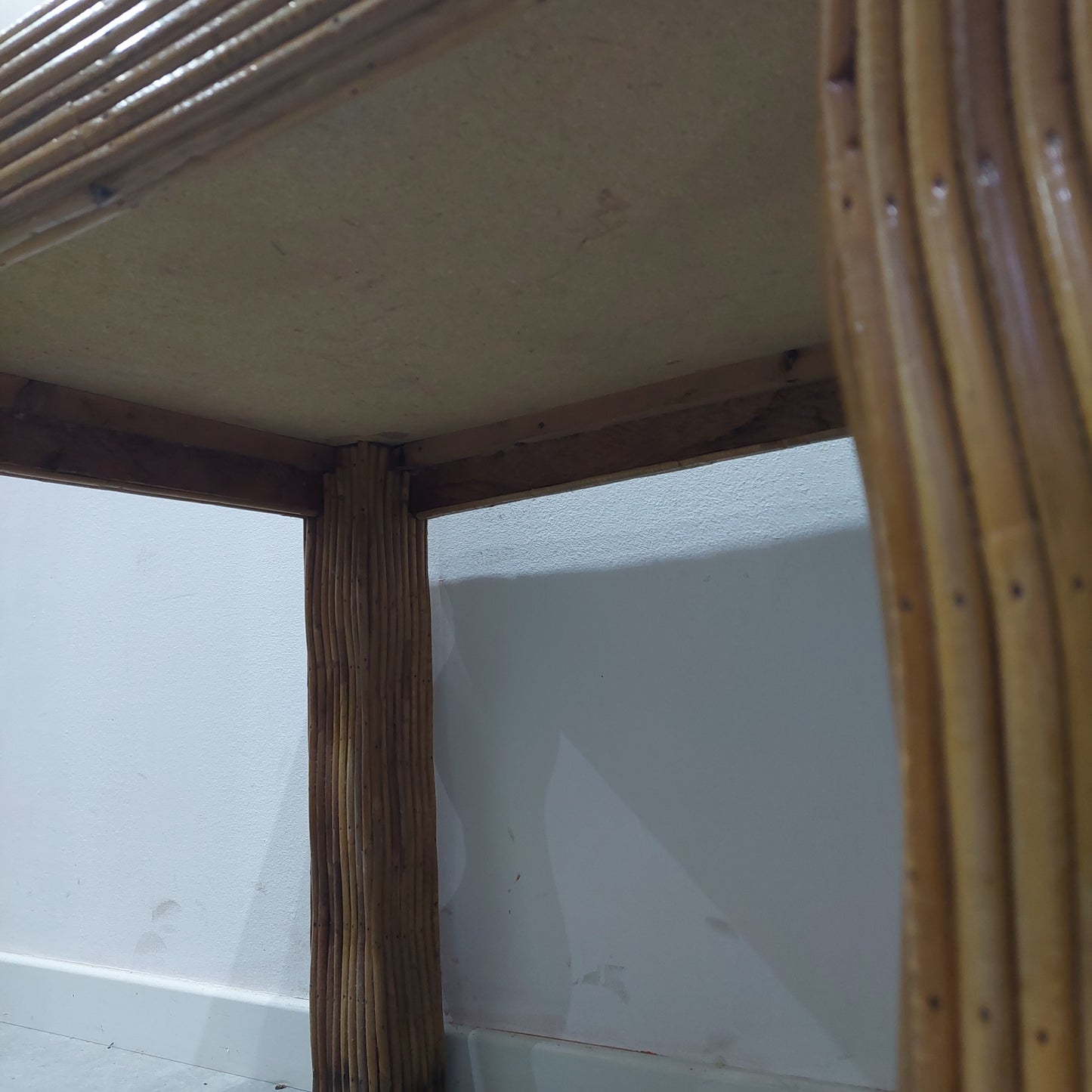 Tavolino Bambu' / Rattan Vintage Cm80x60x67h