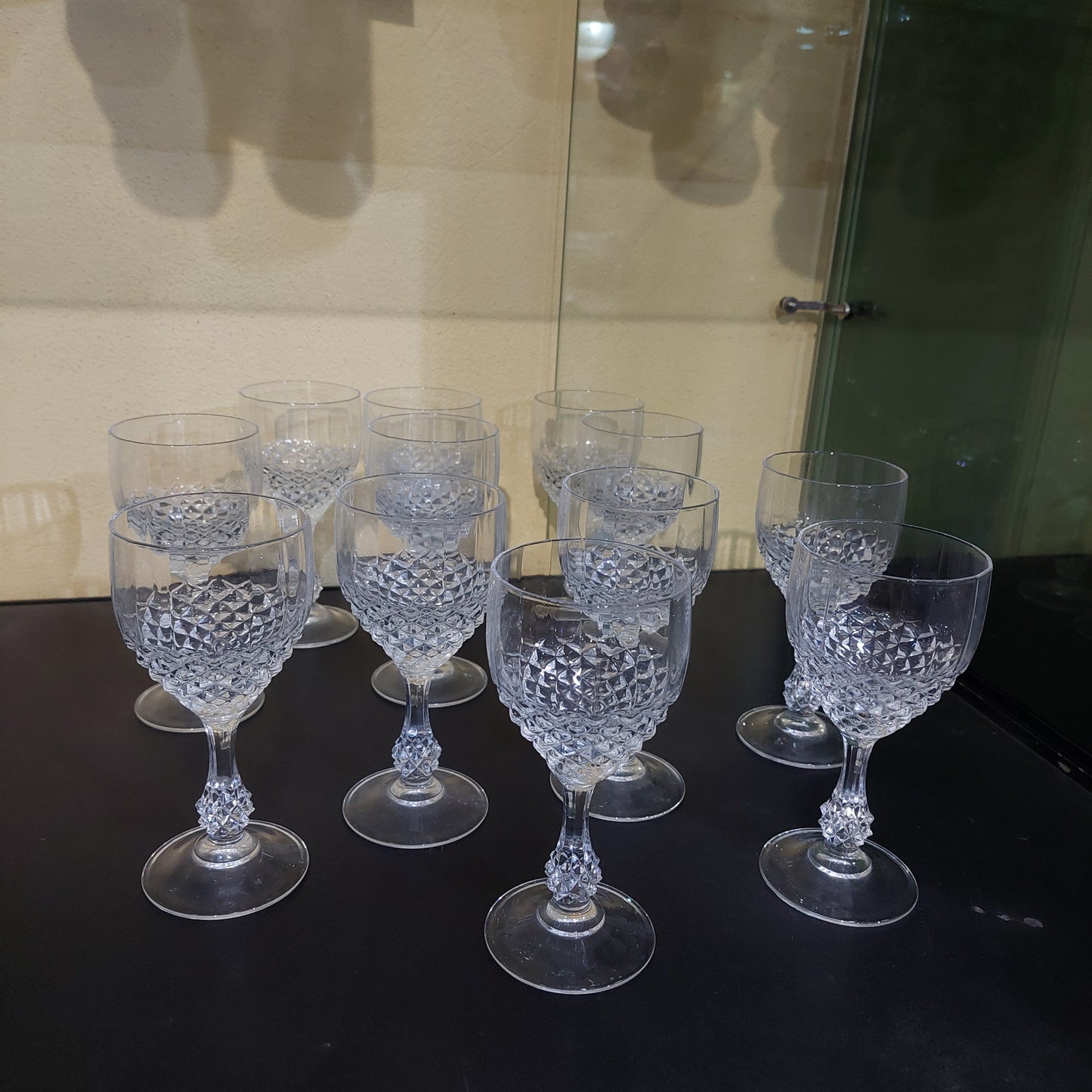 Set/12 Calici Cristallo Molato Sfaccettato
