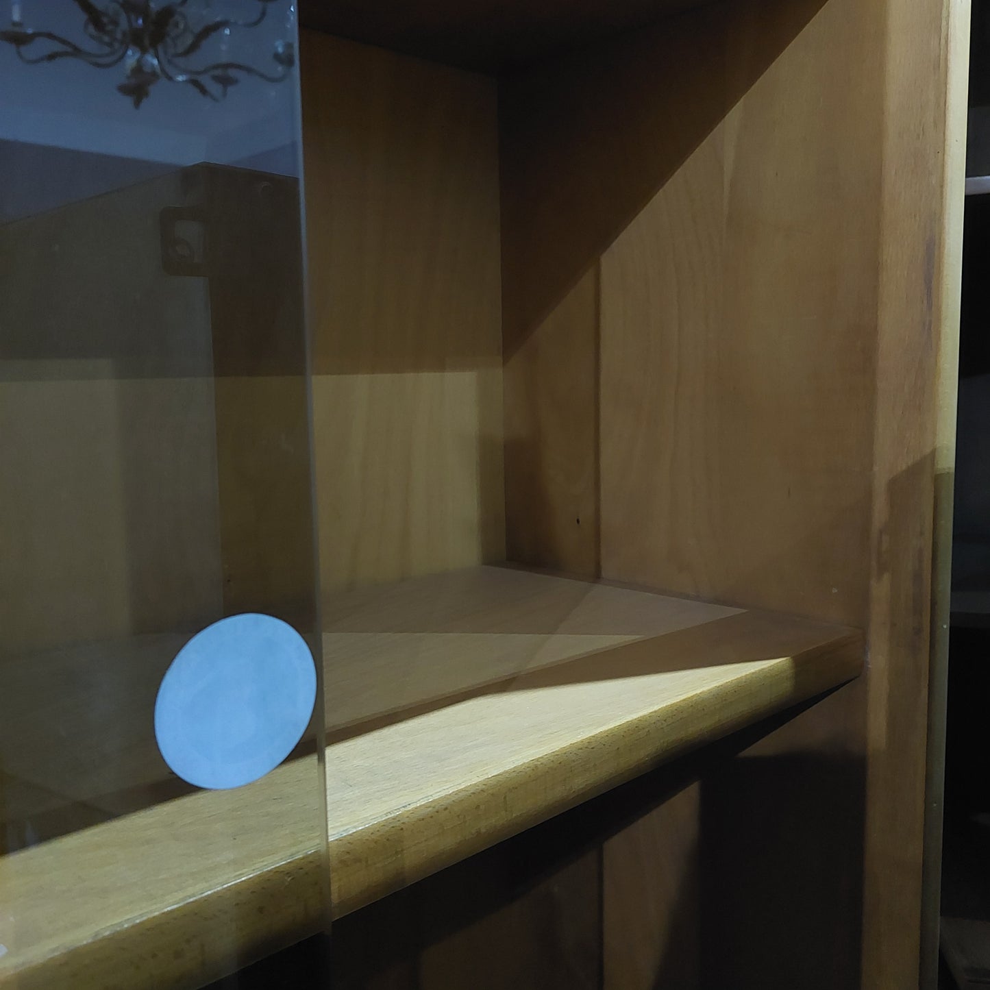 Vetrina Legno Anni '70 4/ante Scorrevoli Cm160x40x220h