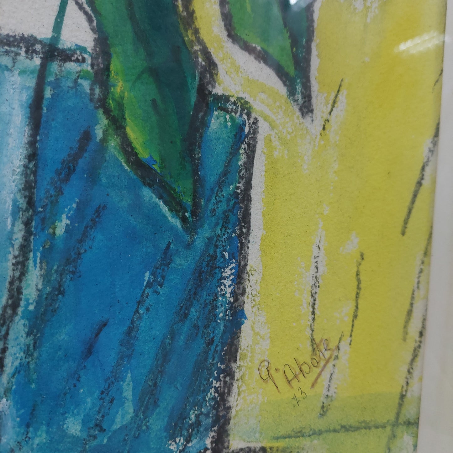 Q/vaso Con Fiori Di G. Abate Cm47x65,5