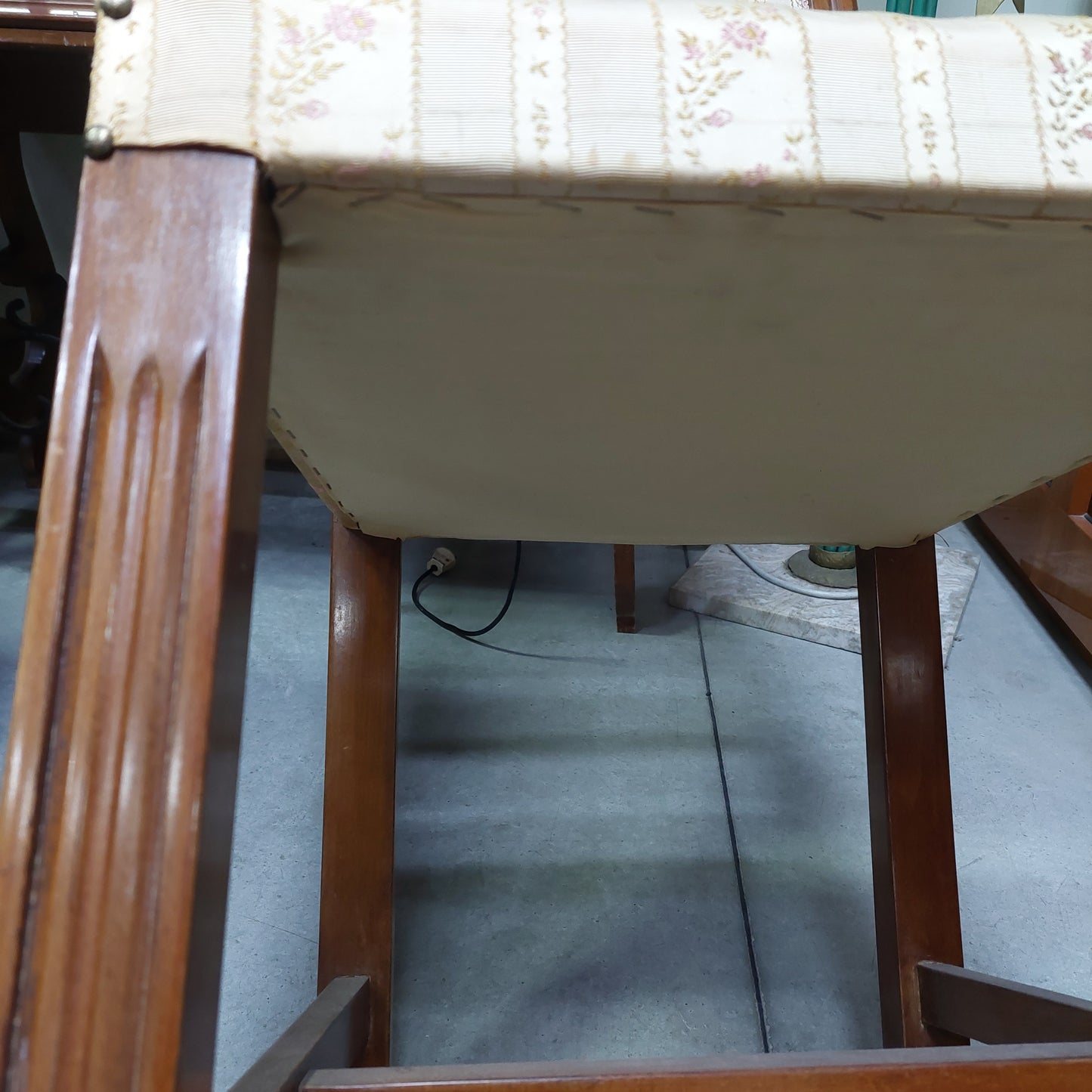 Sedia Legno Imb. Tessuto Righe