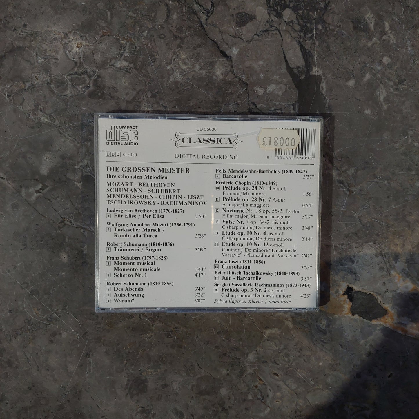 Cd/die Grossen Meister - Fur Elise
