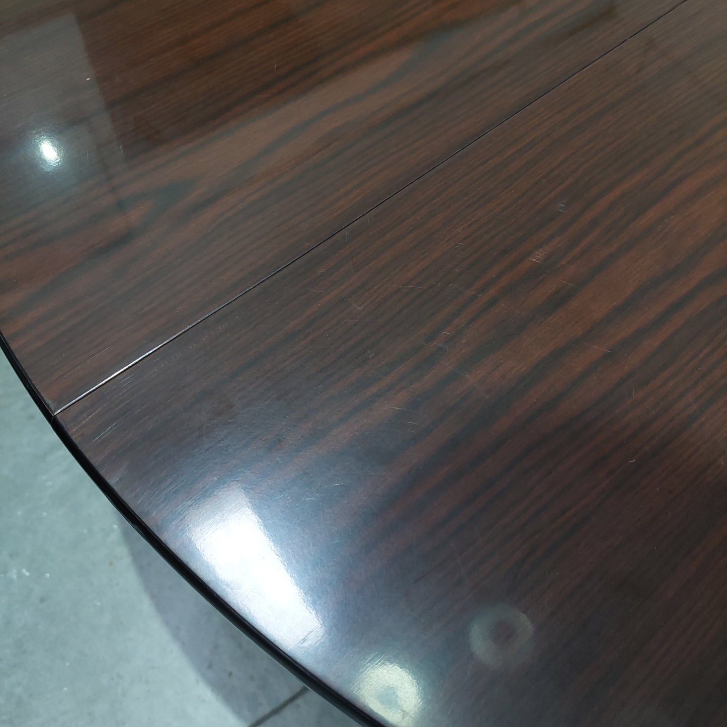 Tavolo Legno Tondo All. Anni 60 Cm116/154