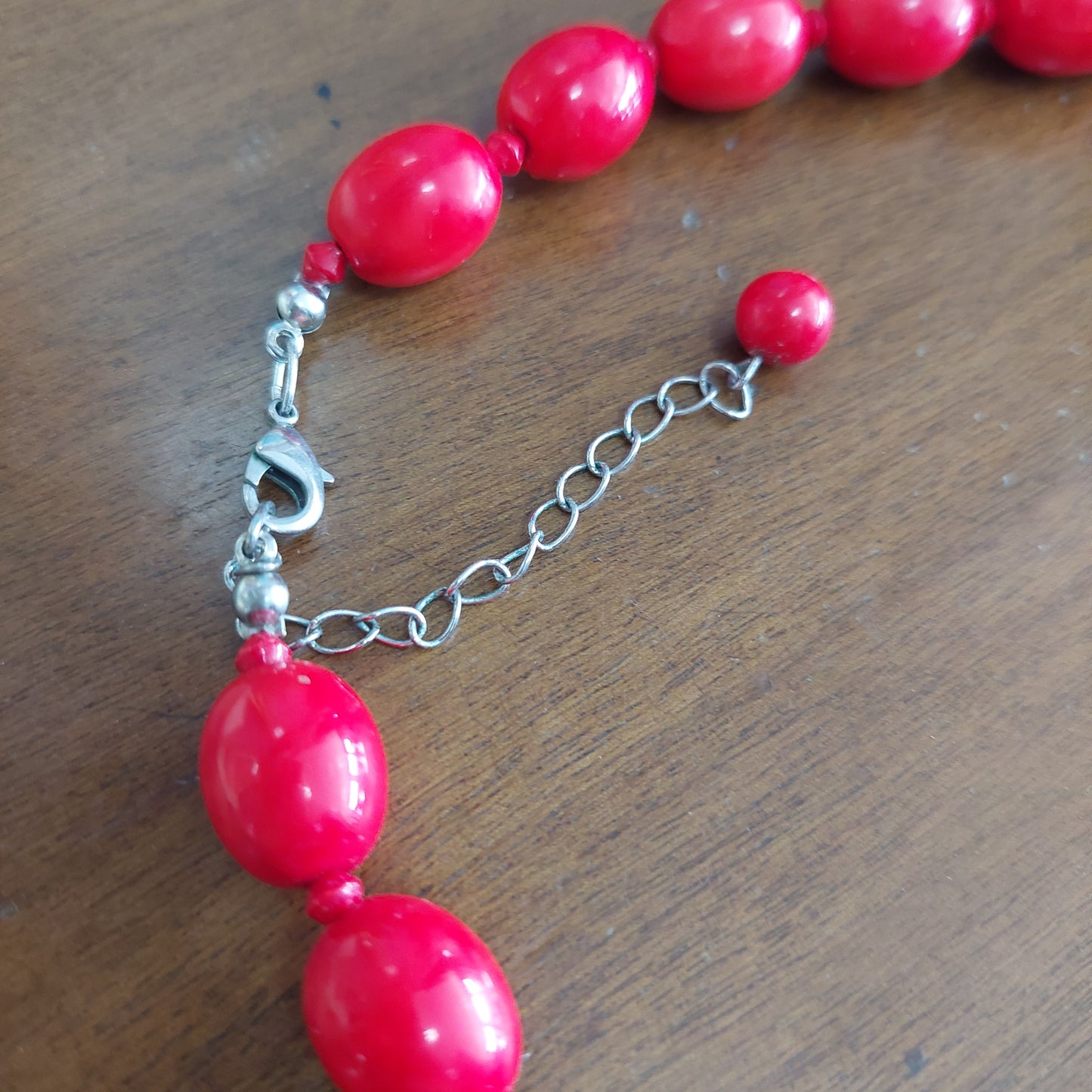 Collana Pietre Rosse In Resina