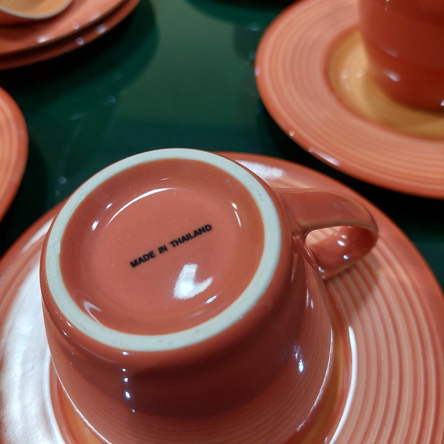 Set/6 Tazze The Ceramica Arancio Thai