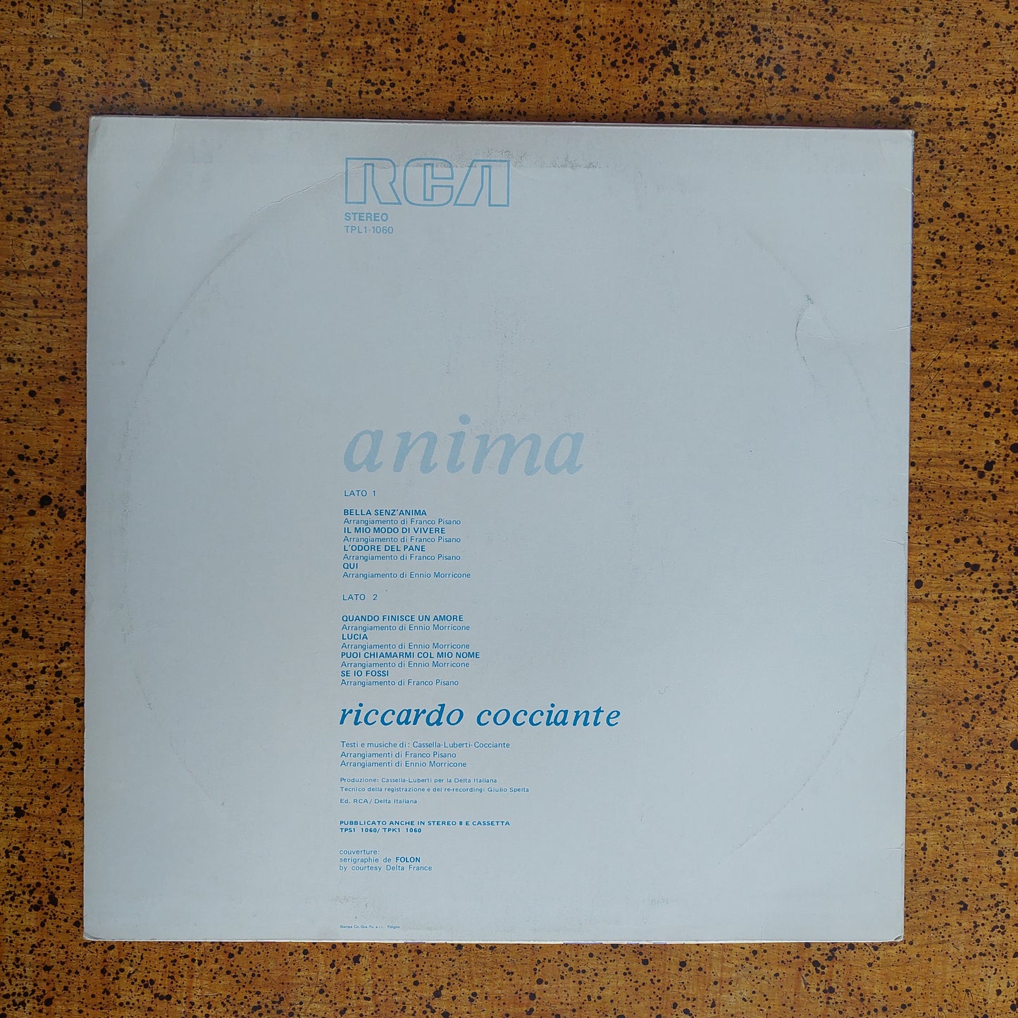 V/ Anima Riccardo Cocciante