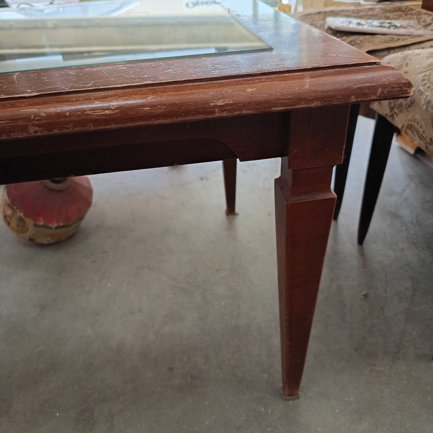 Tavolino* Basso Legno/vetro Cm80x60x47h