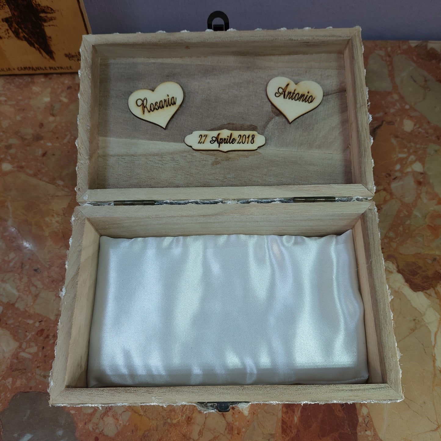 Portagioie Legno Sposi