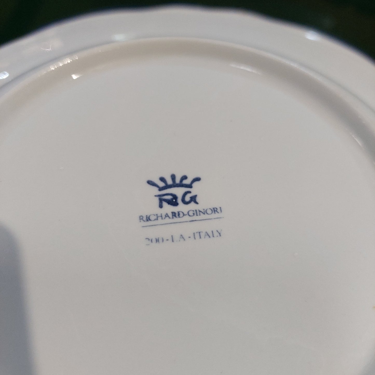 Set/2 Piatti Fondi+2 Piatti Piani Porc Richard Ginori Vintage