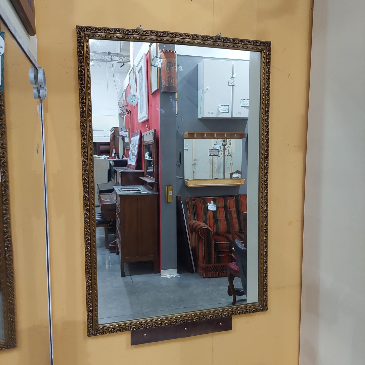 Specchio In Legno Color Oro Cm80x120h