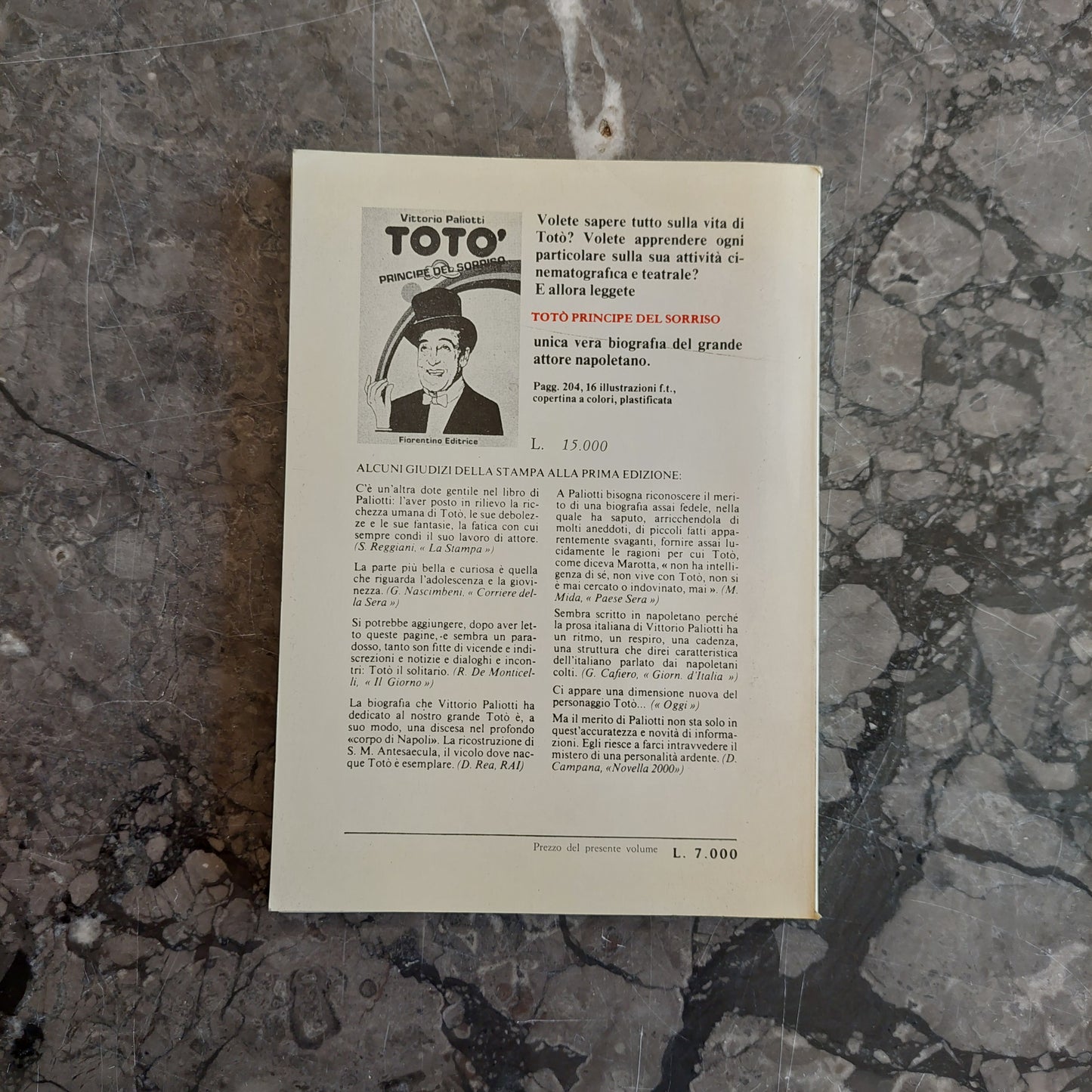 L/'a Livella, Poesie Napoletane - Totò (a. De Curtis)