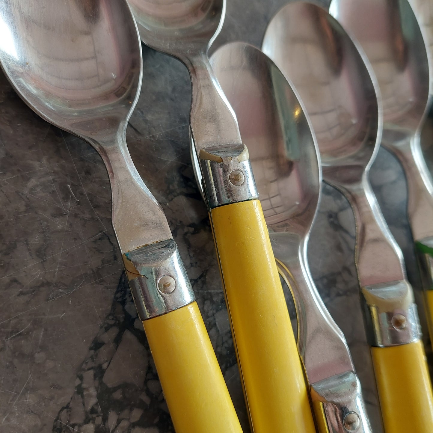 Set/8 Cucchiai Pintinox Manico Giallo