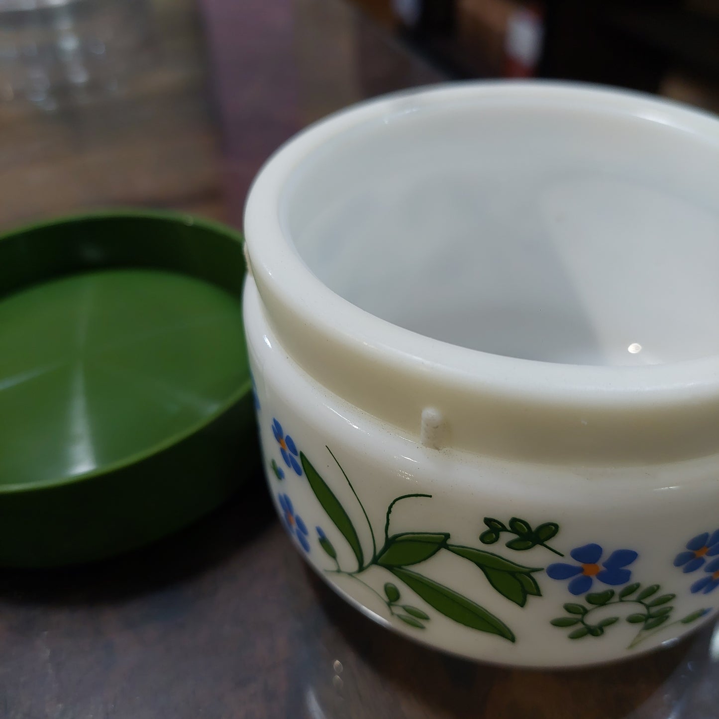 Set/4 Pezzi* Da Tavola Vetro Opalino Vintage