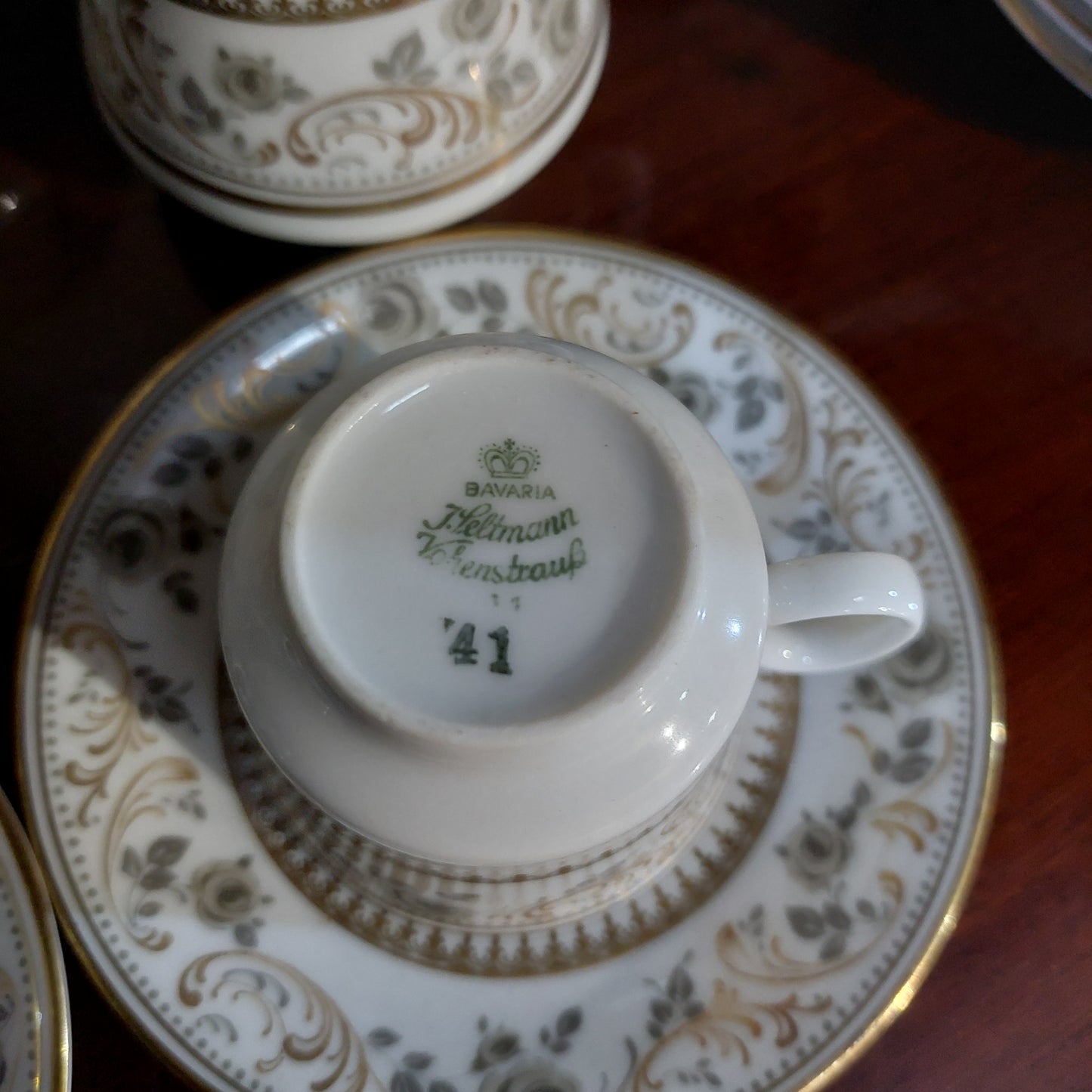 63902 Serv/caffe' Porc Decoro Oro Johann Seltmann Bavar