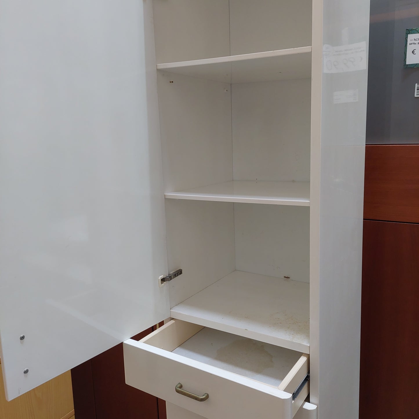 Mobile* Bagno Bianco A Colonna 3/c 2/s Cm40x37,5x183h